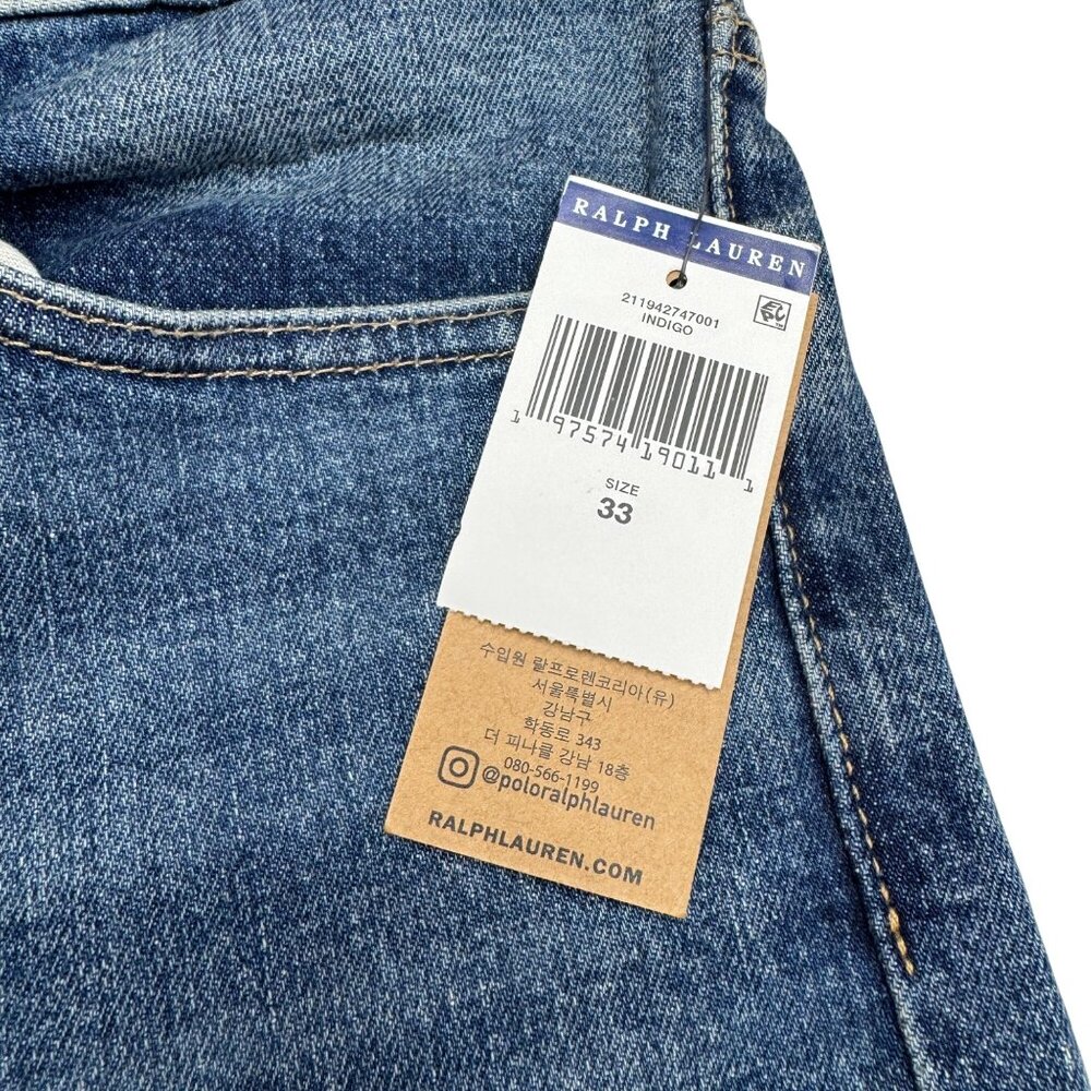 Polo Ralph Lauren Women's High Rise Skinny Indigo Jean Denim Pants, Size 33 NWT - Picture 8 of 12